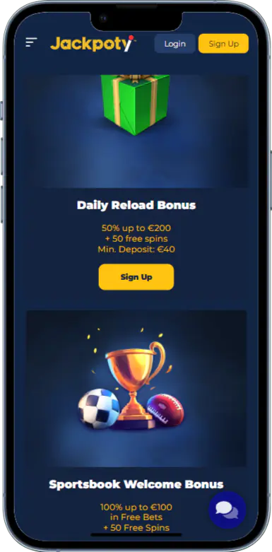 Bonuses at Jackpoty Casino
